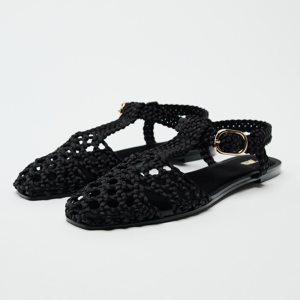 ZARA FLAT CAGE SANDALS
